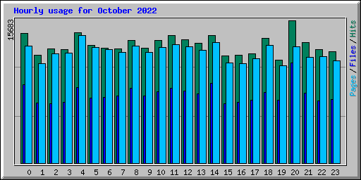 Hourly usage for October 2022