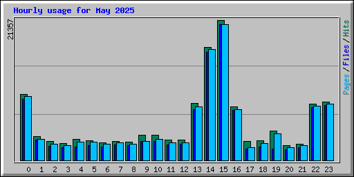 Hourly usage for May 2025